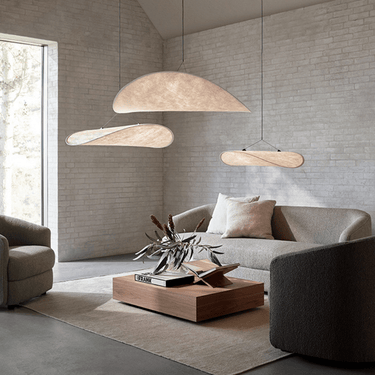 Mavon - Lustre Pendentif En Soie De Style Japonais-Lampe Veilleuse
